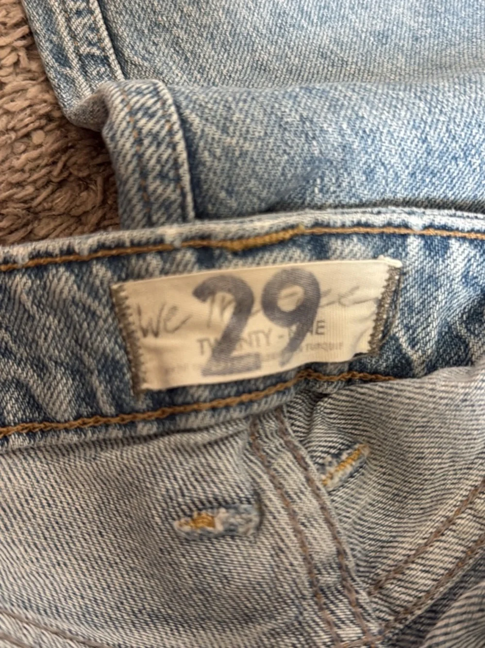 We The Free Light Blue High-Rise Distressed Jeans - Picture 7 of 8